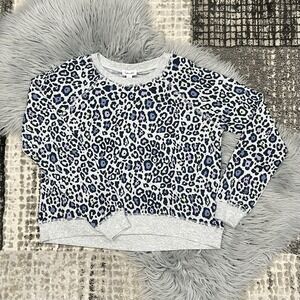 Splendid Girls Multicolored Sweet Leopard‎ Sweatshirt Size 14Y (MSRP $48)